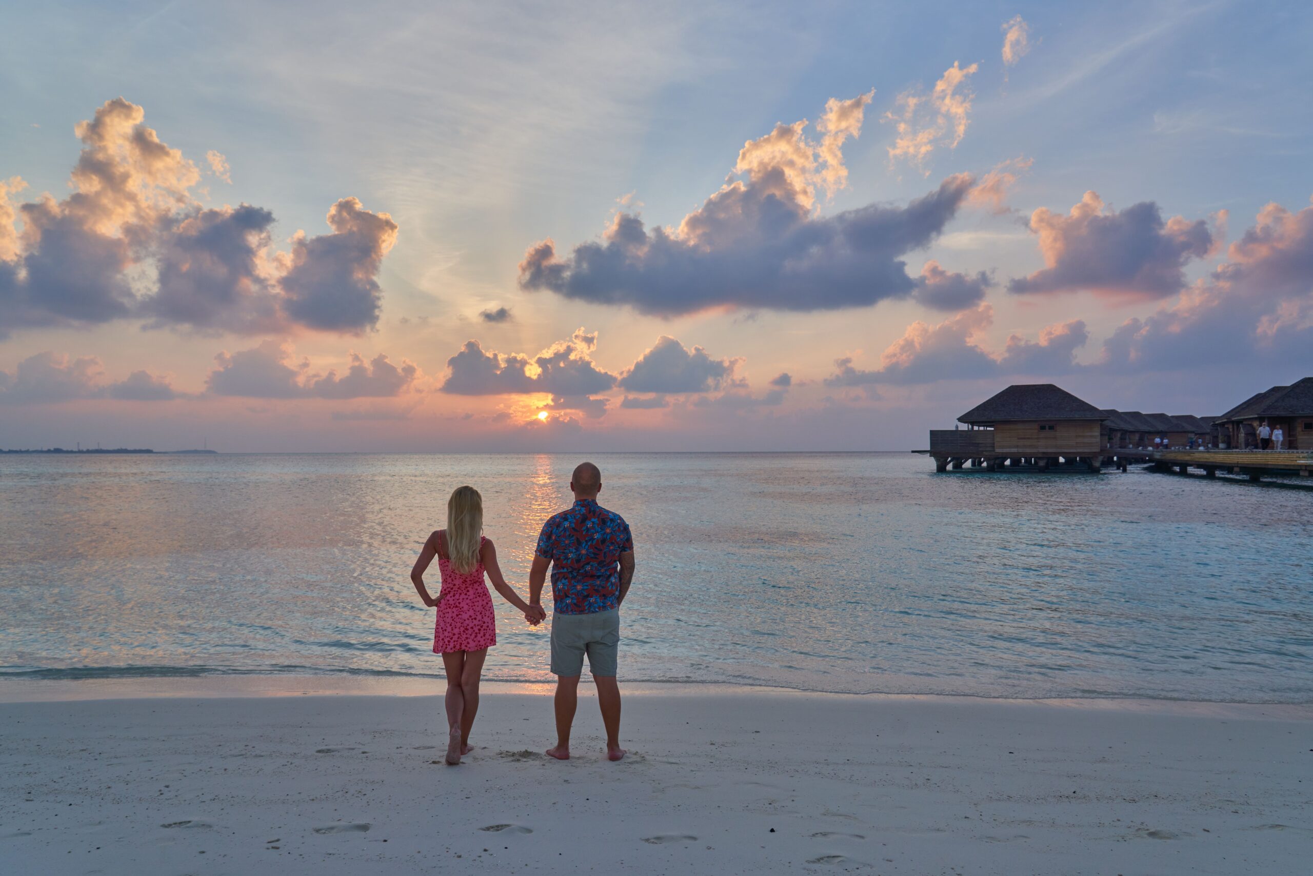 Marta and Antti on the beach