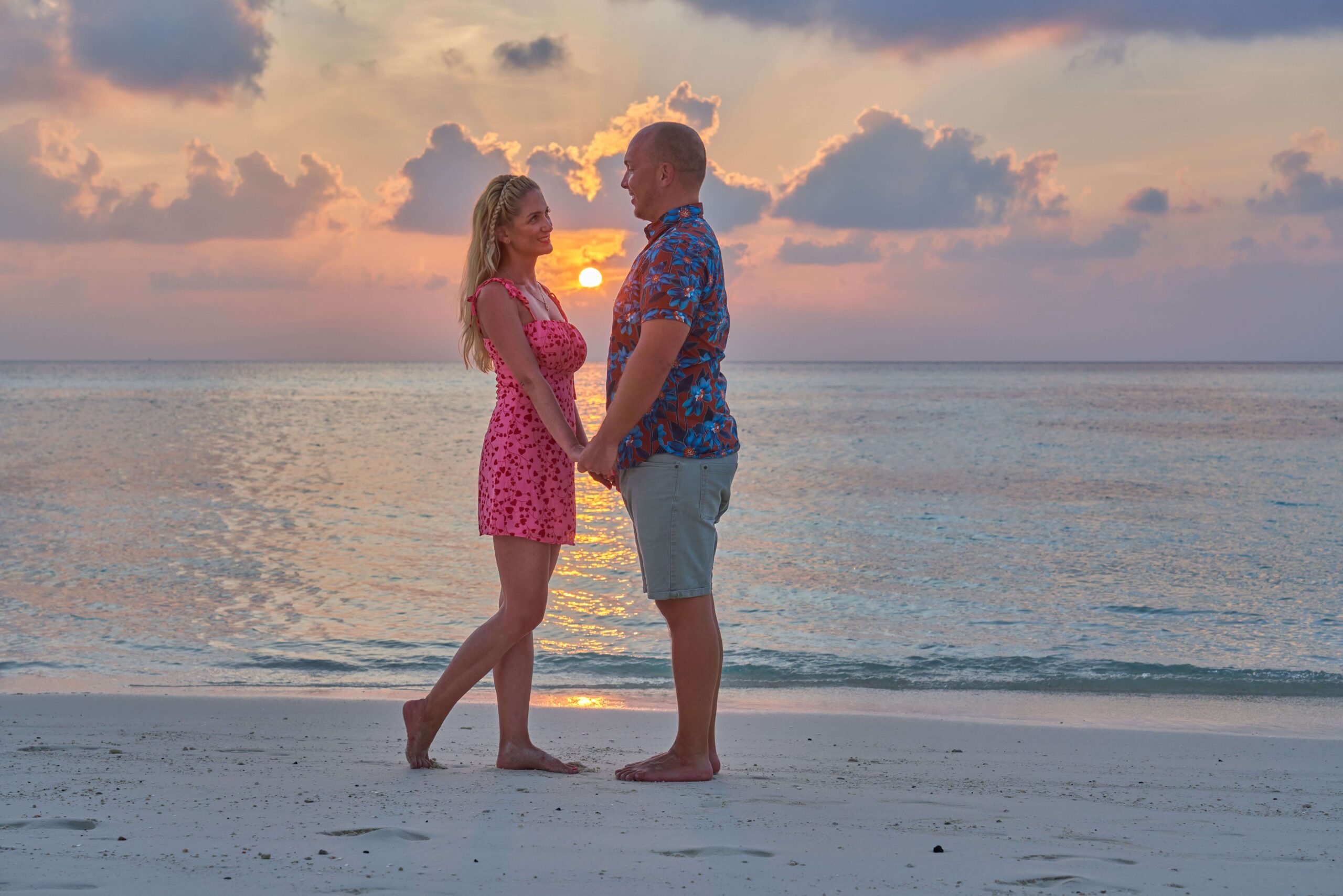 Antti and Marta on the beach